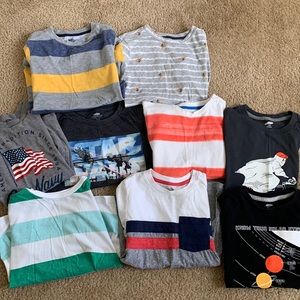 Bundle of 9 tees—boys sz 6/7
